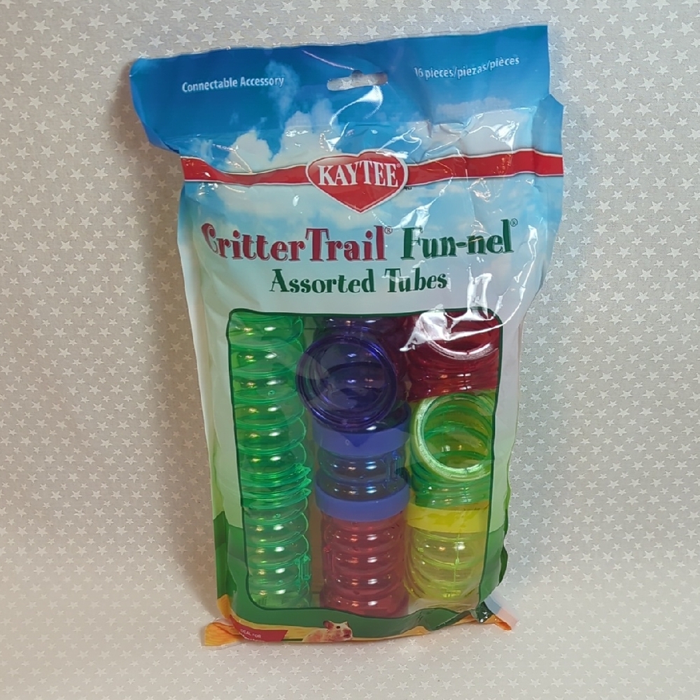 NEW- Kaytee CritterTrail Fun-nel Colorful Tubes